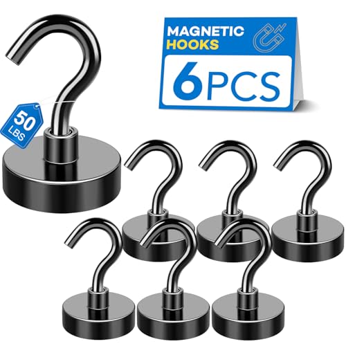 Magnetic Hooks for Cruise Cabins (6 Count)