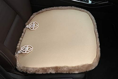 Genuine Sheepskin Car Seat Cover for Fuzzy Soft Fur Wool Cushion