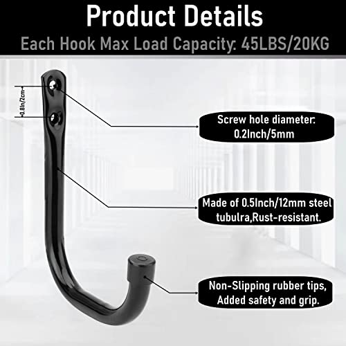 20 Pcs Heavy Duty Garage Storage Utility Hooks (20 Count)