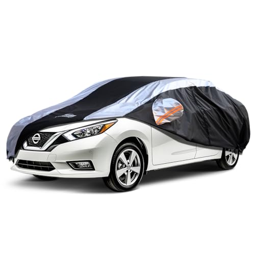 Versa Car Cover Waterproof All Weather with Silver Strip Design