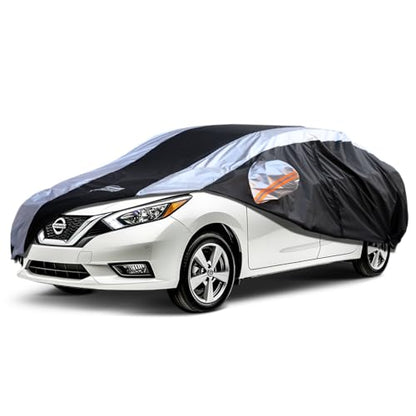 Versa Car Cover Waterproof All Weather with Silver Strip Design