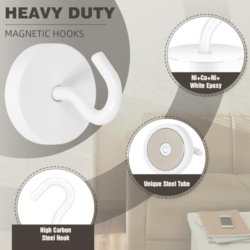 Magnetic Hooks Steel Tube Design for Cruise (10 Count)