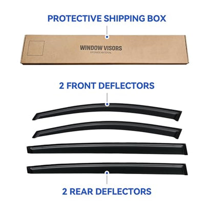 Window Visors Rain Guards for 2011 2012 2013 2014 2015 2016 Kia Sportage
