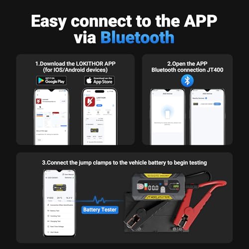 JT400 2500A Portable Jump Starter with 100