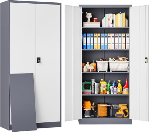 Storage Cabinet with Doors and Shelves