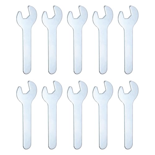 10pcs Small Wrench Open End Wrench 8x70x1.8mm Metric U (10 Count)