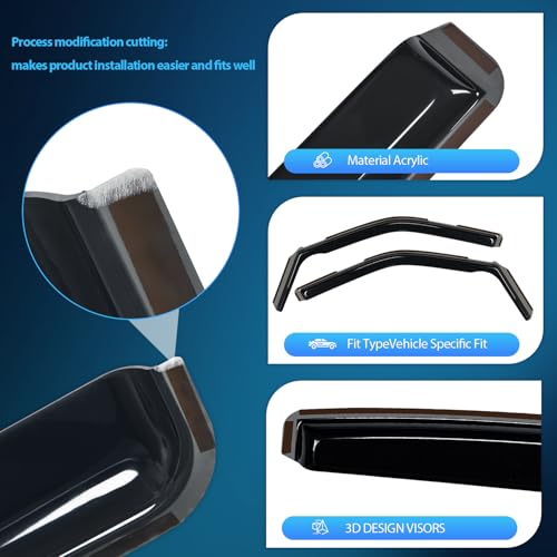 in Channel Rain Guards for Ford F150 Reg (2 Count)