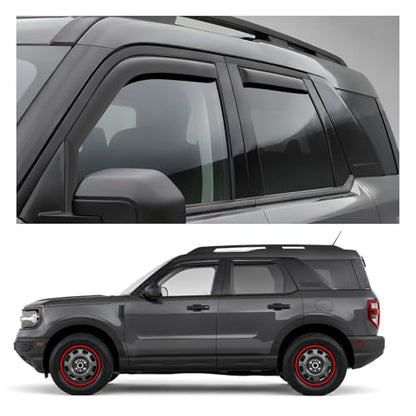 Window Deflectors Smoke Tinted in (4 Count)