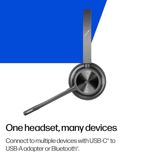 Poly Voyager 4320 UC Wireless Headset & Charge Stand