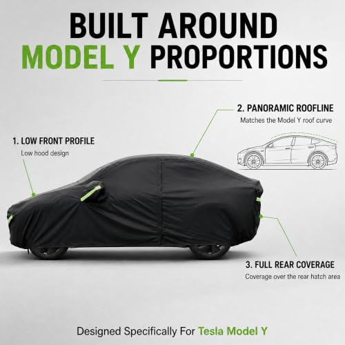Car Cover for Tesla Model Y Waterproof Outdoor Cover