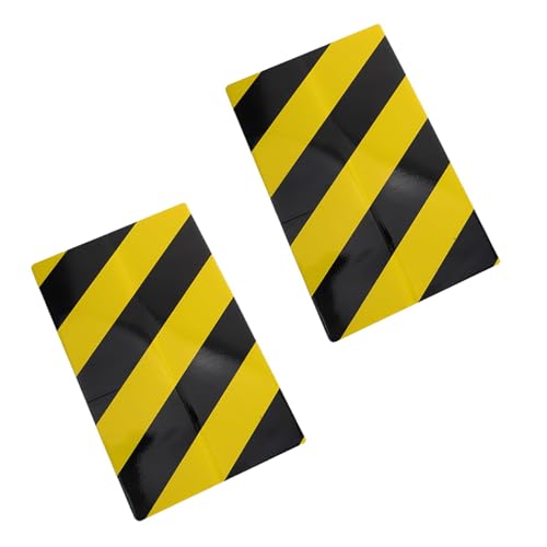 2 Packs 200 * 500 * 10cm Garage Wall Protector Foam Wall Corner Guard for Parking Garages Wall Edge Protector with Reflective Safety Stripe