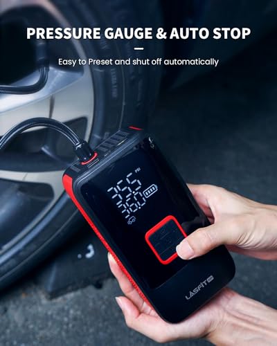 LASFIT TK1 Tire Inflator Portable Air Compressor (1690.7011 Fl Oz)