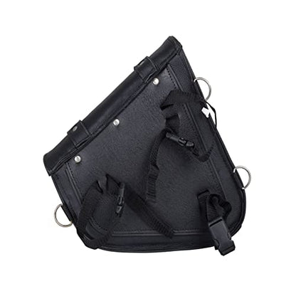 Premium Naked Leather Swing Arm Bag For Motorcycle Left Side Solo Bags Saddle Bags For Softails Choppers