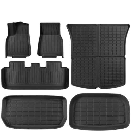 Floor Mats for Tesla Model Y 5 Seats 2021 (6 Count)