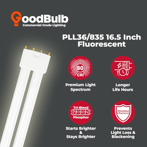 PLL36 835 36W 16.5" Twin Tube Compact Fluorescent Light Bulb 4 (10 Count)