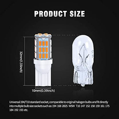 T10 921 194 168 LED Bulbs Warm White 20 (20 Count)