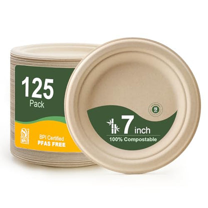 7 Inch Paper Plates 125 (125 Count)