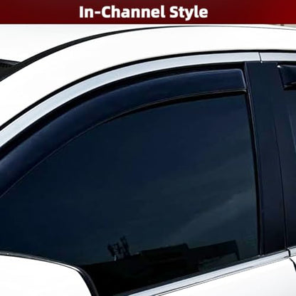 in Channel Window Rain Guards Fits for Honda Civic 2016 (4 Count)