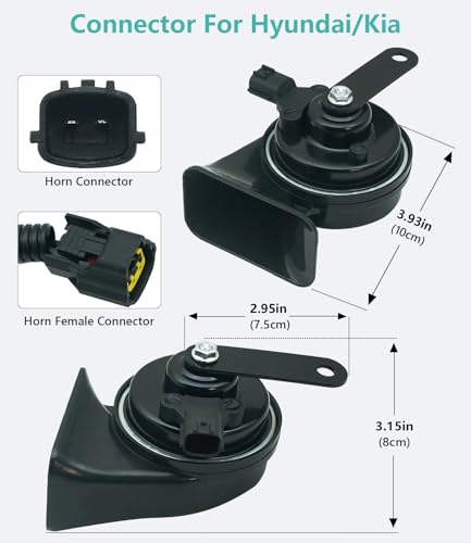 126dB Horn Kit Compatible with Hyundai and Kia