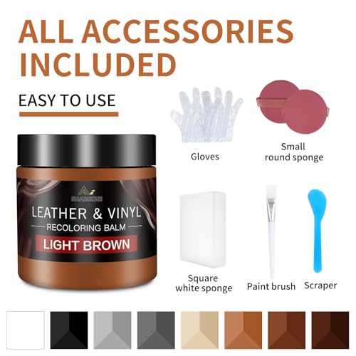 Leather Recoloring Balm with 100ml Mink Oil