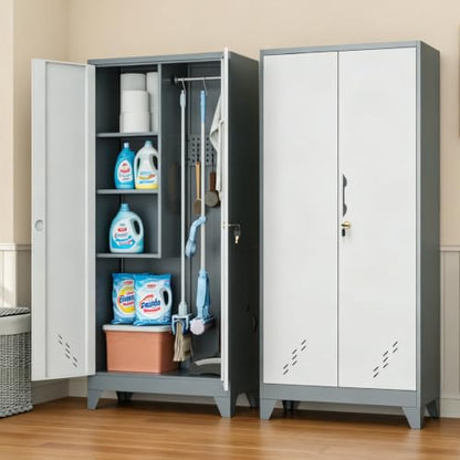 61" Metal Garage Storage Cabinet