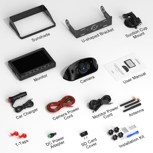 HD 1080P 7" Wireless Backup Camera System for Furrion Pre