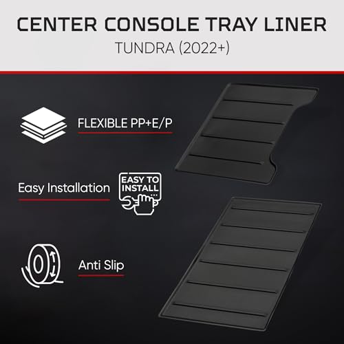 2022+ Tundra & 2023+ Sequoia Console Tray Liner (2 Count)