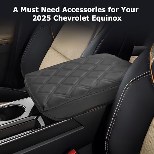 Center Console Cover Compatible with 2025 2026 Equinox Accessories Armrest Cover Center Console Pad 2025 2026 Equinox LT