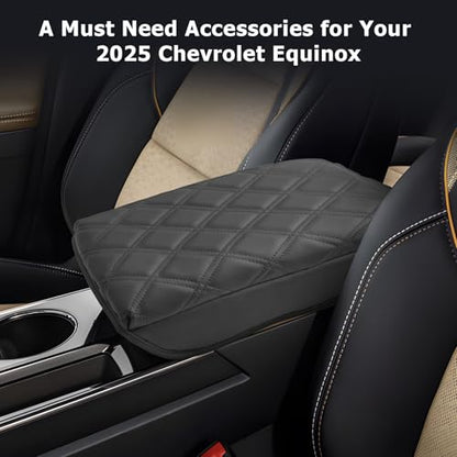Center Console Cover Compatible with 2025 2026 Equinox Accessories Armrest Cover Center Console Pad 2025 2026 Equinox LT