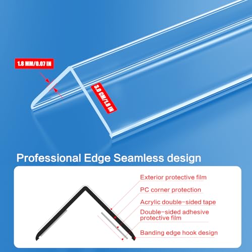 Wall Corner Protectors Clear 31.5" (12 Count)