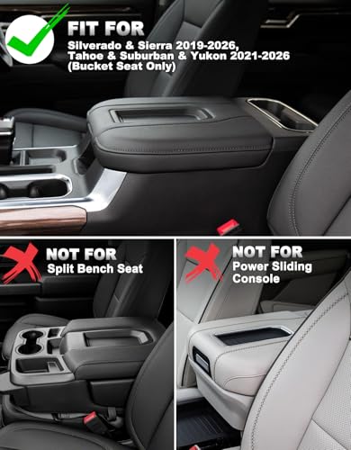 Center Console Cover for Chevy Silverado & GMC Sierra 2019