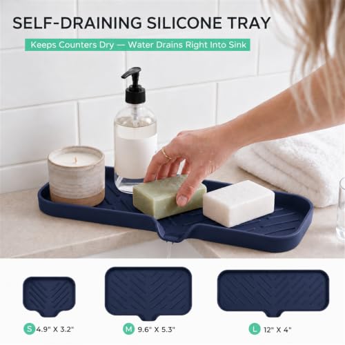 Silicone Soap Dish with Drain Spout