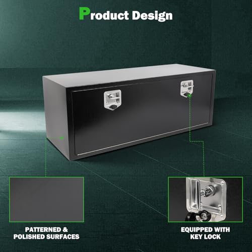 48" Iron Truck Bed Tool Box