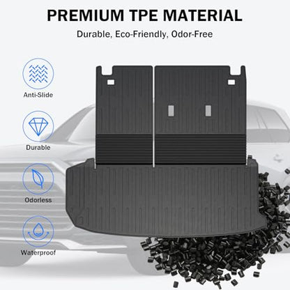 Trunk Mat & Backrest Mat & 2nd Row Seat Backrest for Toyota Grand Highlander 2024