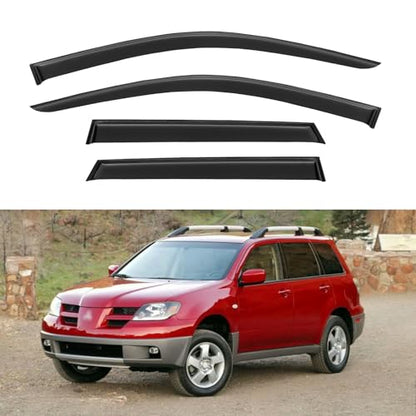 Window Visors Rain Guards for 2003 2004 2005 2006 Mitsubishi Outlander