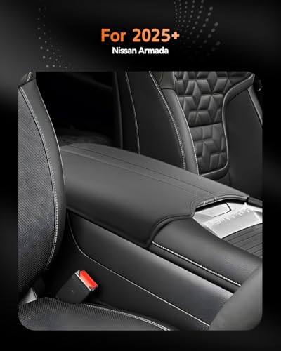 for 2025 2026 Nissan Armada Center Console Cover Armrest Box Cover for Armada