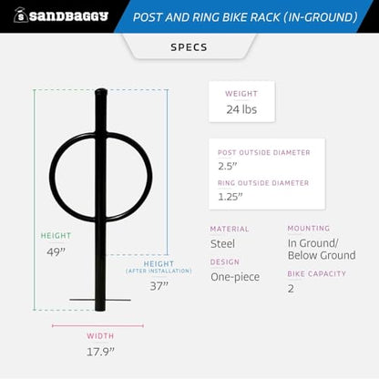 Post and Ring Bike Rack