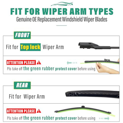 Windshield Wiper Blades Replacement for Audi Q7 SQ7 2016
