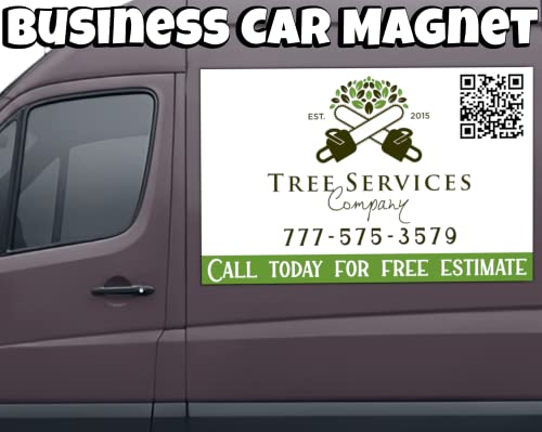 Personalized Car Magnet Sign Custom Business Logo for Cars Trucks Vans