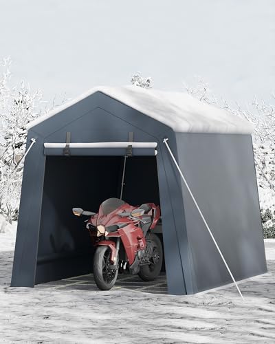 6x8 Ft Carport Heavy Duty Tent with Roll