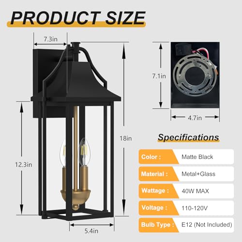 18IN Dusk to Dawn Outdoor Light Fixture