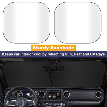 2 Piece Jeep Windshield Sun Shade (2 Count)
