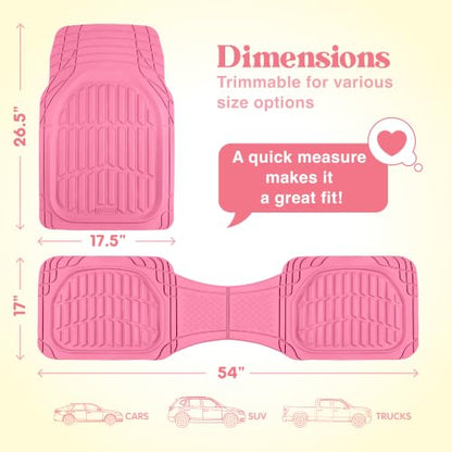 Popstar Pink Car Floor Mats
