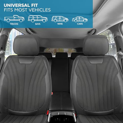 Curated Suede Leather Seat Covers for Cars & SUVs (2 Count)