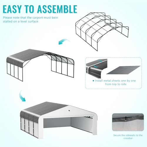20x20 Metal Carport