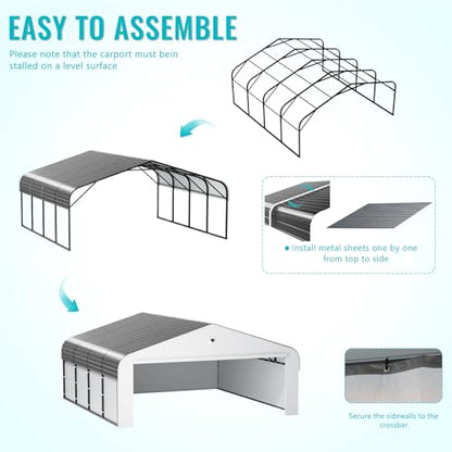 20x20 Metal Carport