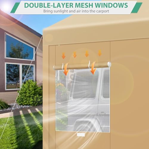 Carport 12x20ft Heavy Duty Portable Garage