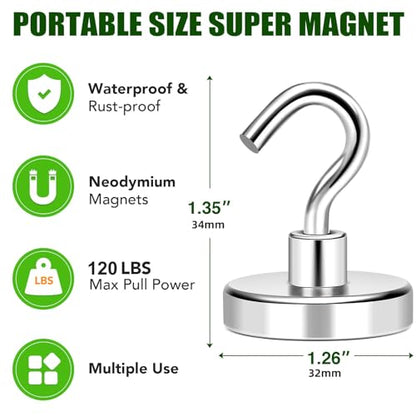 Medal Holders 5PCS Magnetic Hooks 120LBS Display Hanger