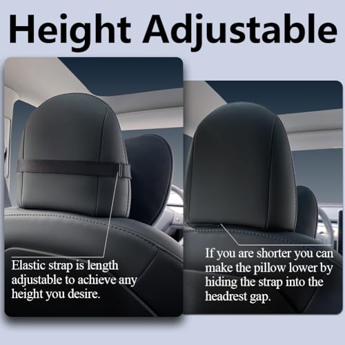 TESBEAUTY Headrest Pillow 2 Packs for Tesla Neck Pillow Uniquely Designed for Tesla Model Y (2 Count)