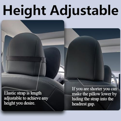 TESBEAUTY Headrest Pillow 2 Packs for Tesla Neck Pillow Uniquely Designed for Tesla Model Y (2 Count)